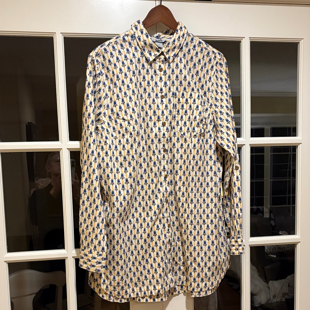 Duluth Trading Co Button Down Tunic Women’s Large